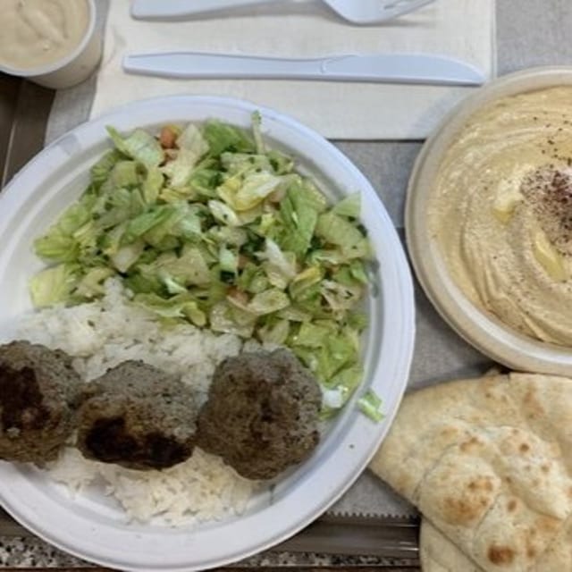 Kafta Kabob Platter.