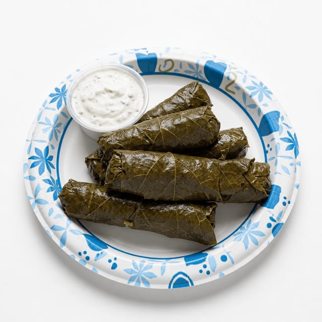Stuffed Grape Leaves.